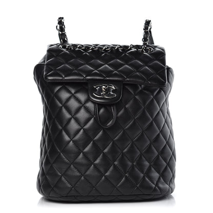 Chanel Lambskin Quilted Small Urban Spirit Backpack Black 1 of 10