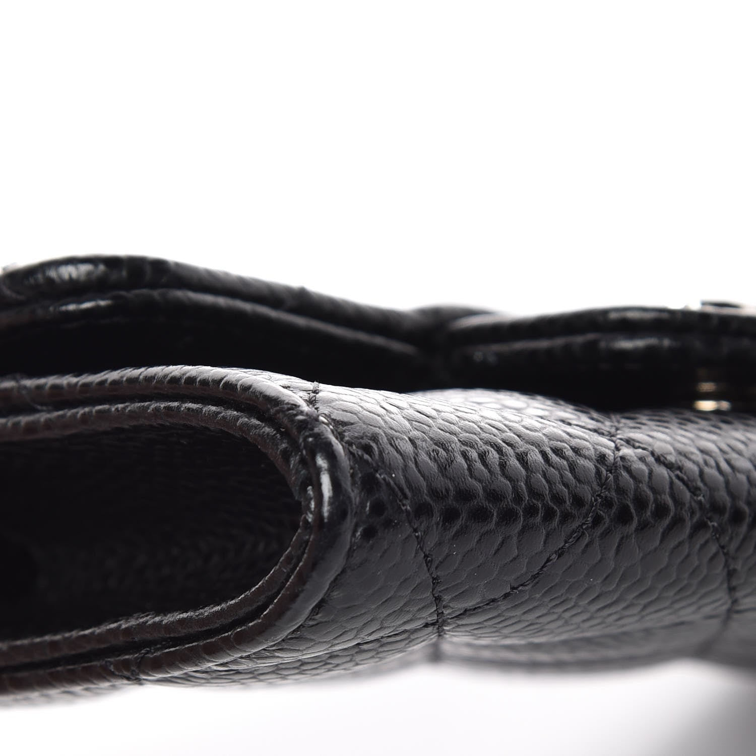 Chanel Caviar Quilted Flap Card Holder Black 9 of 10