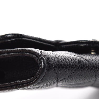 Chanel Caviar Quilted Flap Card Holder Black 9 of 10