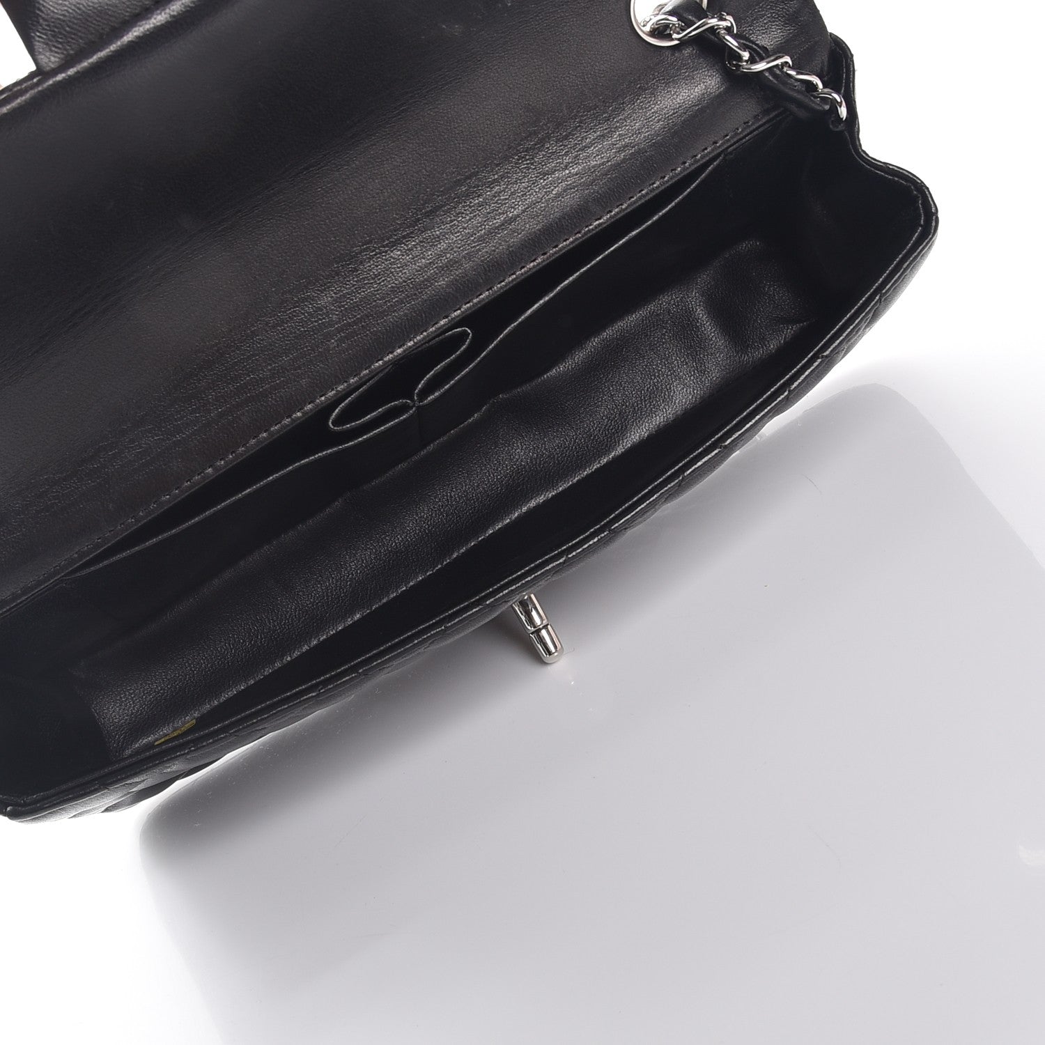 Chanel Lambskin Quilted East West Flap Black 5 of 10