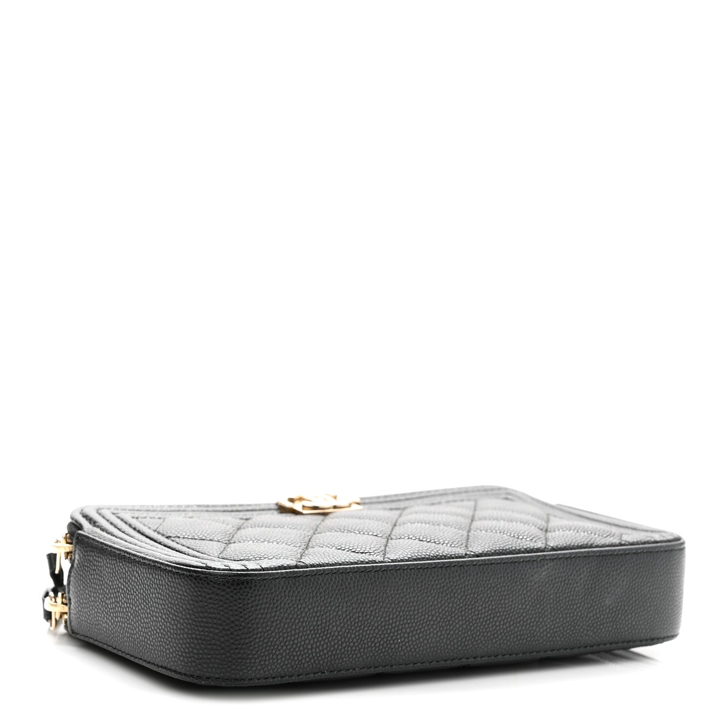 Chanel Caviar Quilted Small Boy Clutch With Chain Black 4 of 11