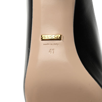 Gucci Malaga Kid Zumi Low Heel Mules 41 Black 8 of 8