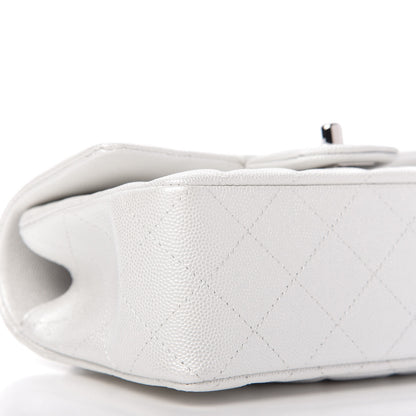 Chanel Iridescent Caviar Quilted Mini Top Handle Rectangular Flap White 6 of 11