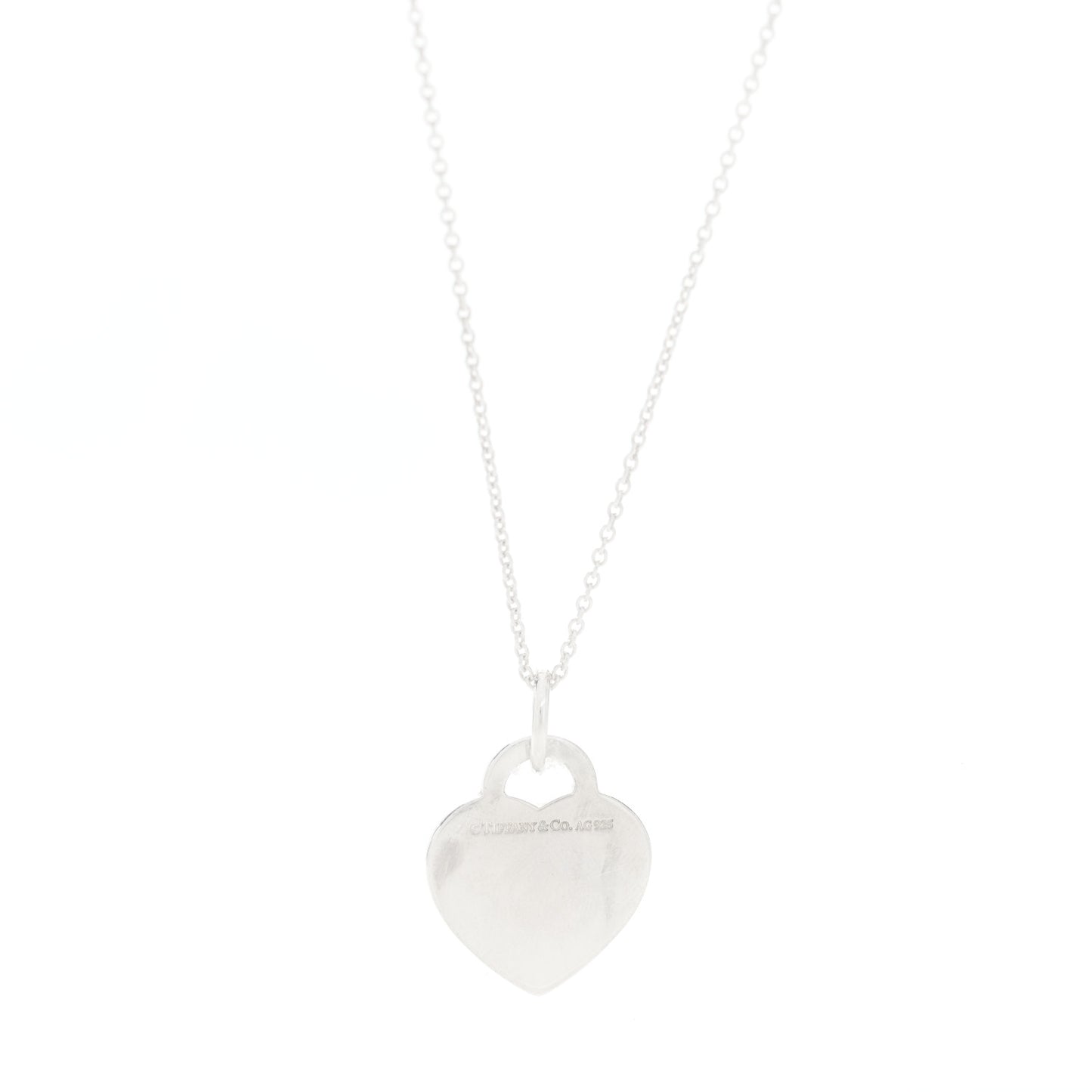 Sterling Silver Medium Return to Tiffany Heart Pendant Necklace