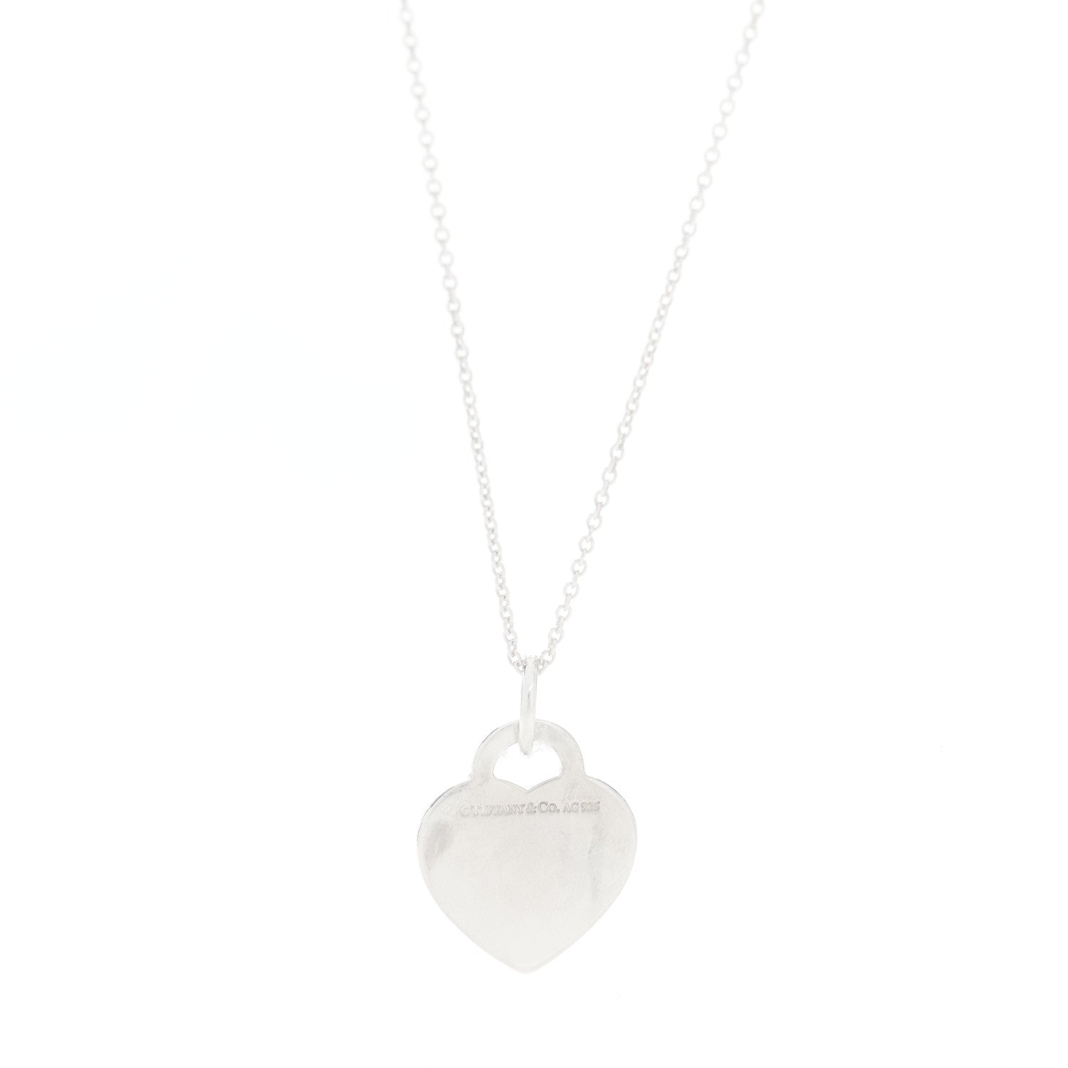 Tiffany Sterling Silver Medium Return to Tiffany Heart Pendant Necklace 6 of 6