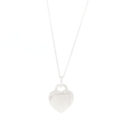 Tiffany Sterling Silver Medium Return to Tiffany Heart Pendant Necklace 6 of 6