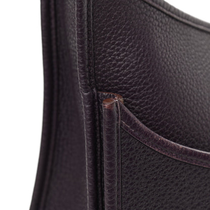 Hermes Taurillon Clemence Evelyne III GM Raisin 14 of 16