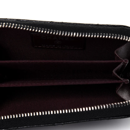 Chanel Caviar Quilted Zip Coin Purse Black 5 of 10
