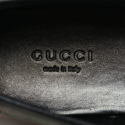 Gucci Velvet Malaga Kid GG Monogram Horsebit Womens Jordaan Loafers 37 Avio Dusty Pink Black 8 of 9