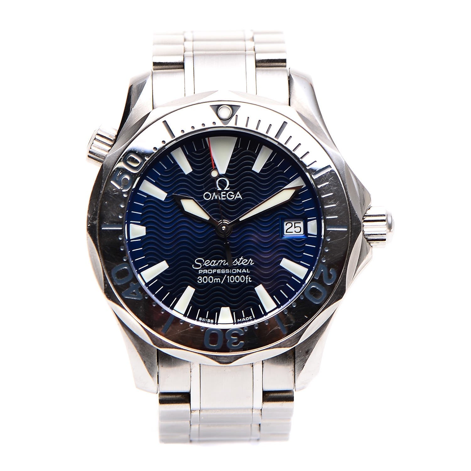 Omega Titanium 36mm Seamaster Professional 300 Automatic Watch Blue 2263.80.00 1 of 7
