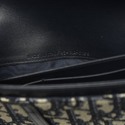 Christian Dior Oblique Saddle Chain Wallet Blue 9 of 11