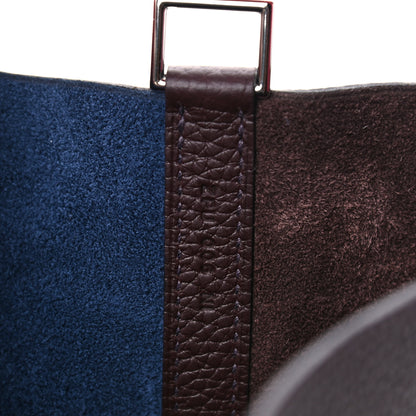Hermes Taurillon Clemence Casaque Picotin Lock 18 PM Bleu Nuit Rouge Sellier Framboise 7 of 10