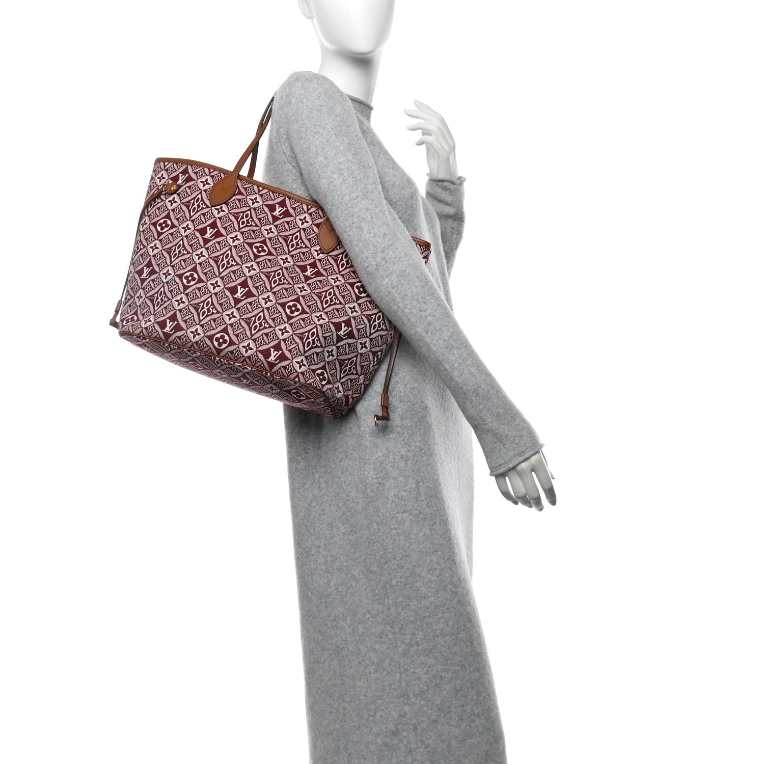 Louis Vuitton Jacquard Since 1854 Neverfull MM Bordeaux 2 of 12