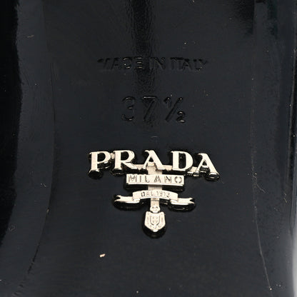 Prada Patent Bow Pumps 37.5 Black 6 of 7