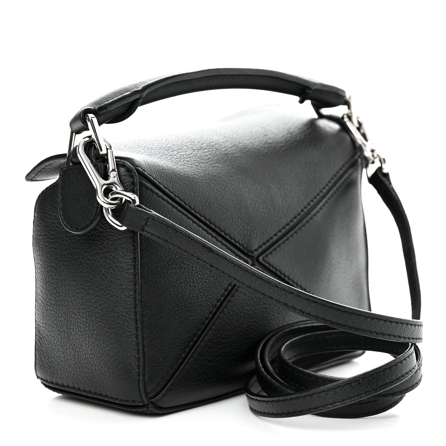 Loewe Calfskin Mini Puzzle Bag Black 3 of 11