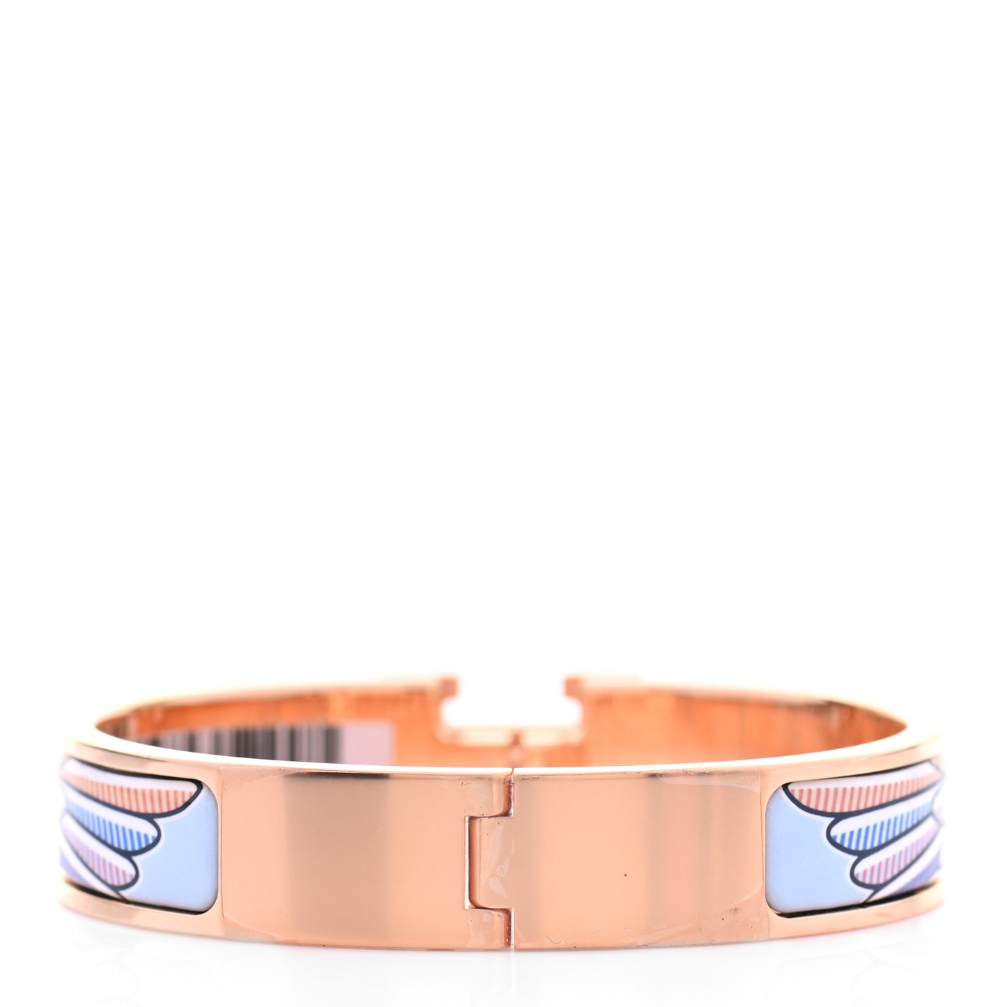 Enamel Narrow Pegase Pop Clic Clac H Bracelet PM Album De Soie Bis