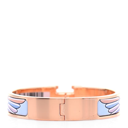 Hermes Enamel Narrow Pegase Pop Clic Clac H Bracelet PM Album De Soie Bis 3 of 4