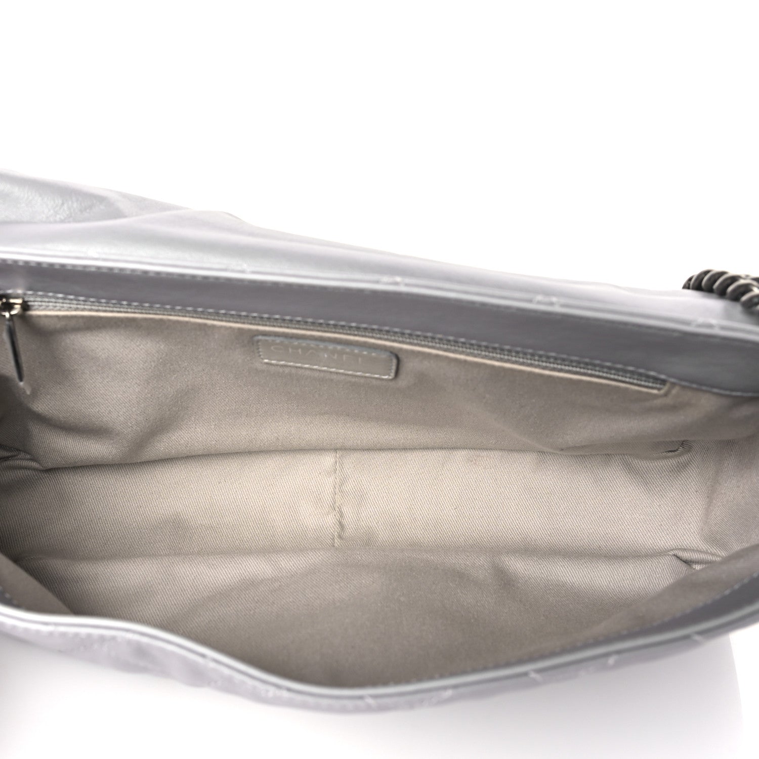Chanel Calfskin Large Country Chic Flap Grey 5 of 10