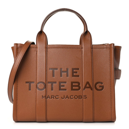 Marc Jacobs Grained Calfskin Medium The Tote Bag Argan Oil 1 of 8