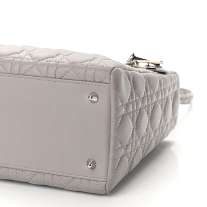 Christian Dior Lambskin Cannage Medium Lady Dior Grey 10 of 10