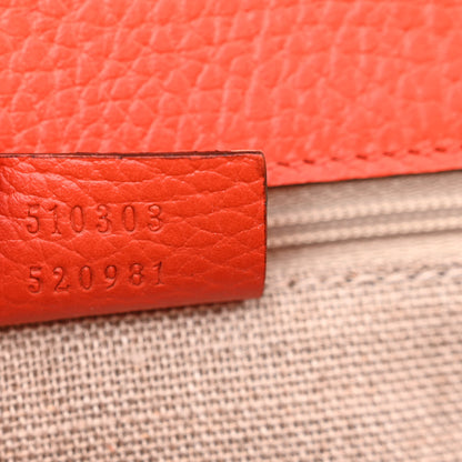 Gucci Dollar Calfskin Interlocking G Shoulder Bag Sun Orange 7 of 10