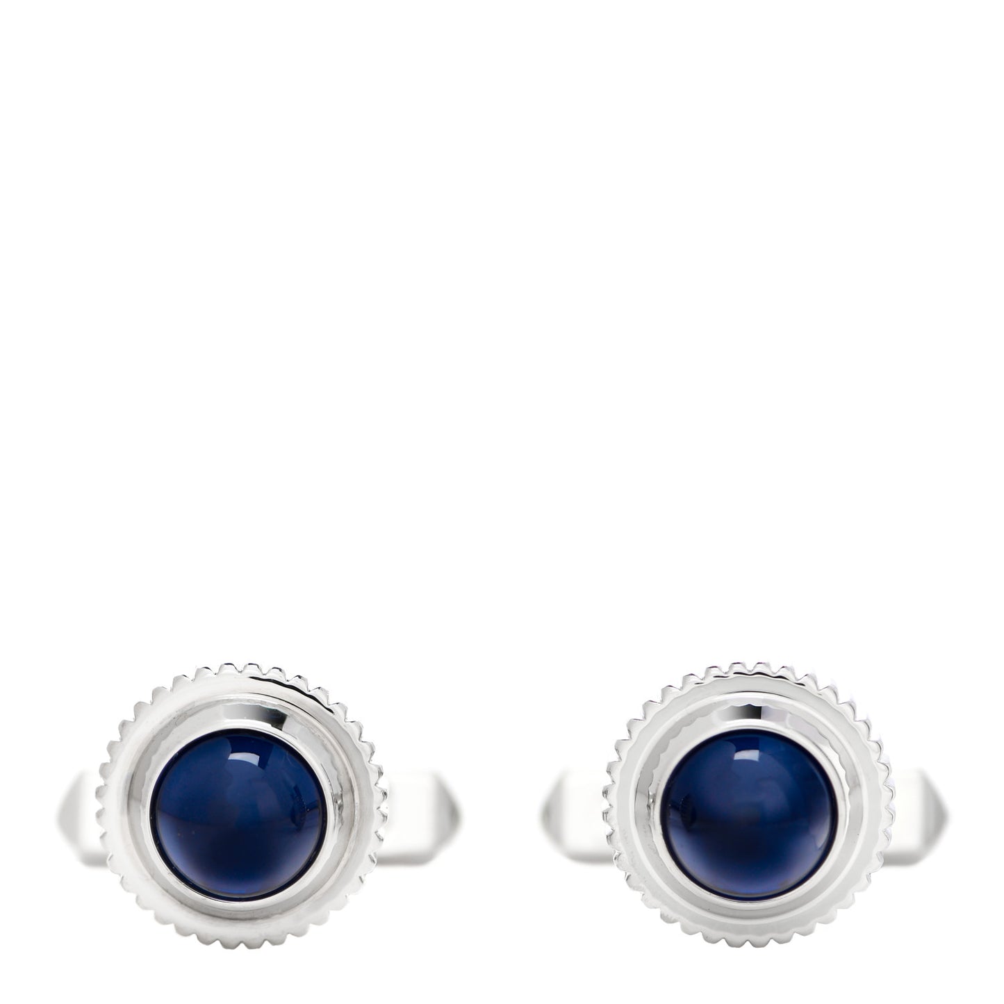 Palladium Sterling Silver Blue Spinel R De Cartier Biplane Cufflinks