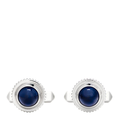 Cartier Palladium Sterling Silver Blue Spinel R De Cartier Biplane Cufflinks 1 of 5