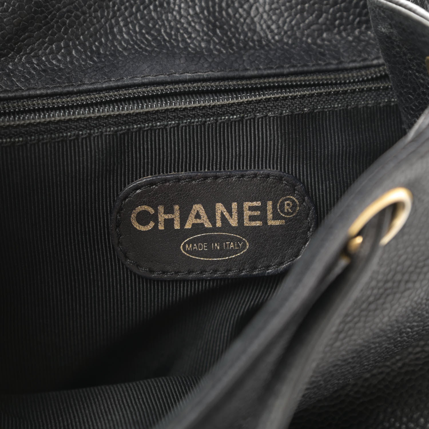 Chanel Caviar CC Backpack Black 6 of 15
