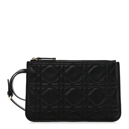 Christian Dior Calfskin Macrocannage Toujours Pouch Black 1 of 6
