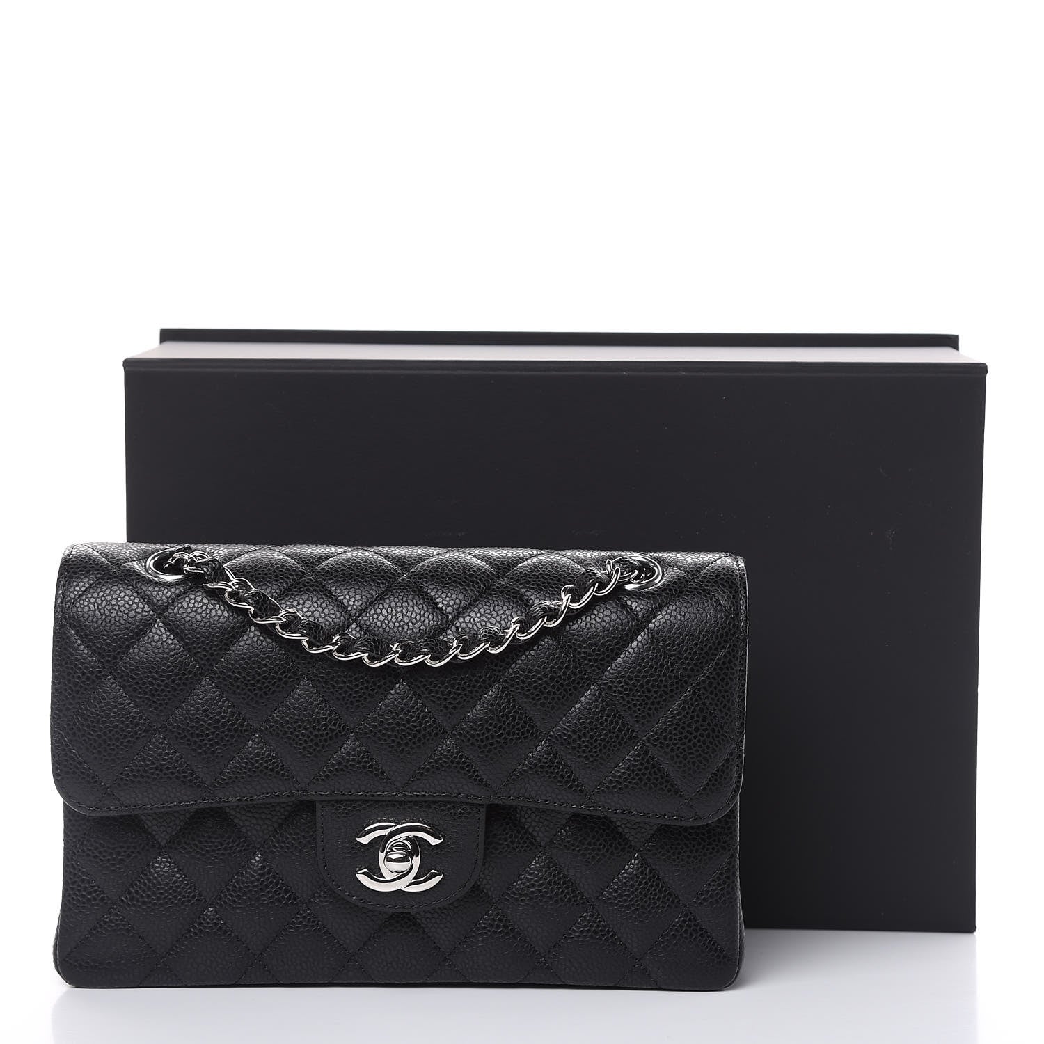 Chanel Caviar Quilted Small Double Flap Black 10 of 10
