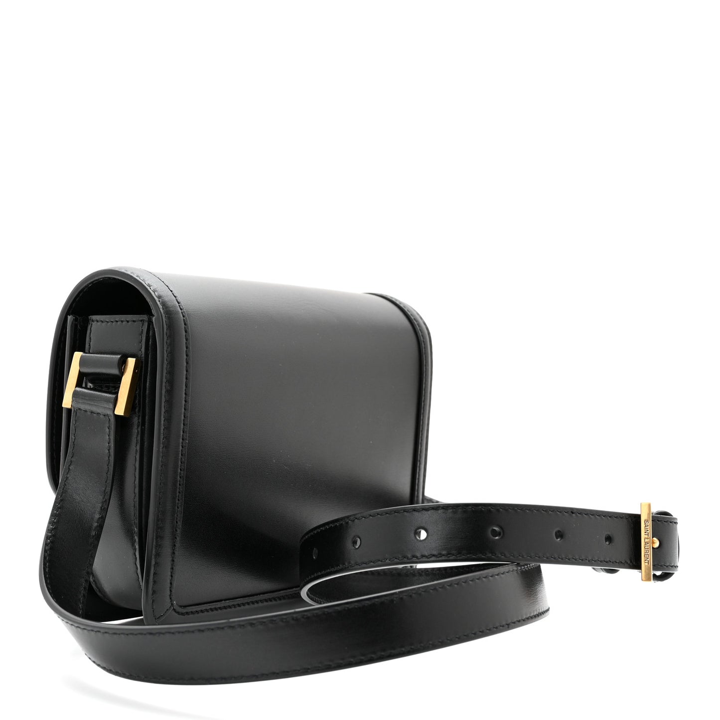 Smooth Calfskin Small Solferino Satchel Black