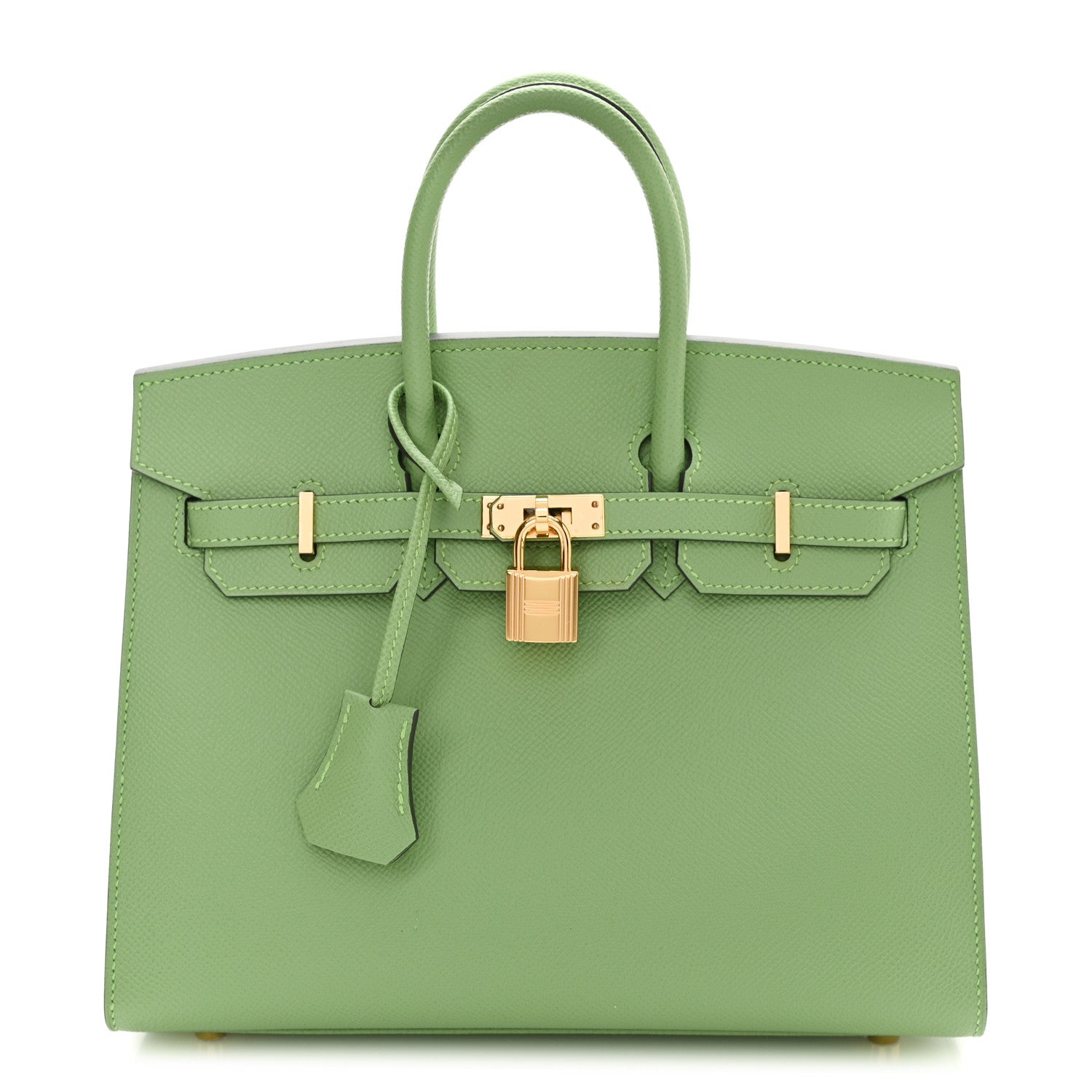 Hermes Epsom Birkin Sellier 25 Vert Criquet 1 of 11