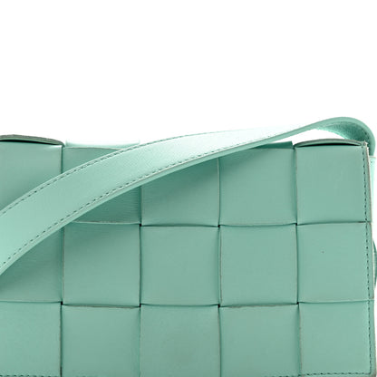 Bottega Veneta Lambskin Maxi Intrecciato Small Cassette Crossbody Bag Celadon 8 of 11