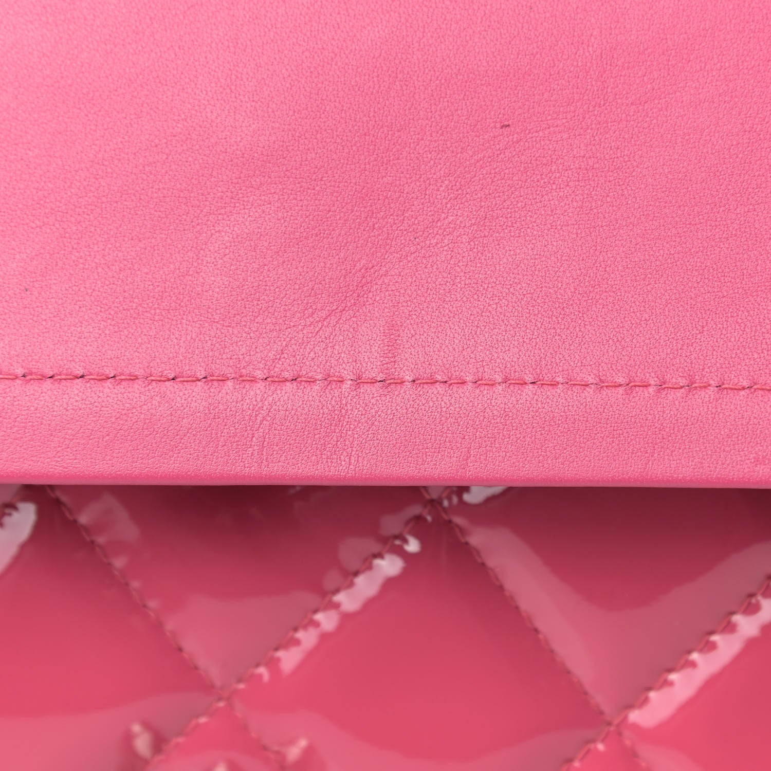 Chanel Patent Quilted Jumbo Double Flap Pink 10 of 13