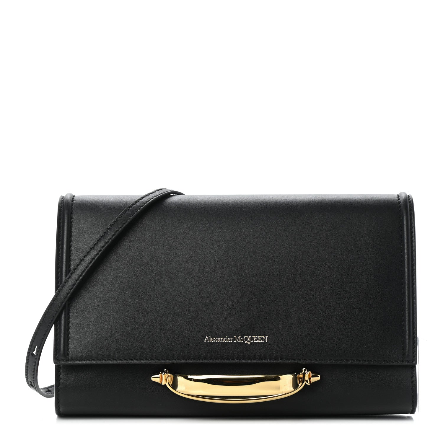 Alexander McQueen Calfskin The Story Crossbody Bag Black 1 of 8