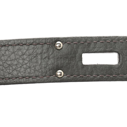 Hermes Taurillon Clemence Jypsiere 34 Vert de Gris 6 of 10