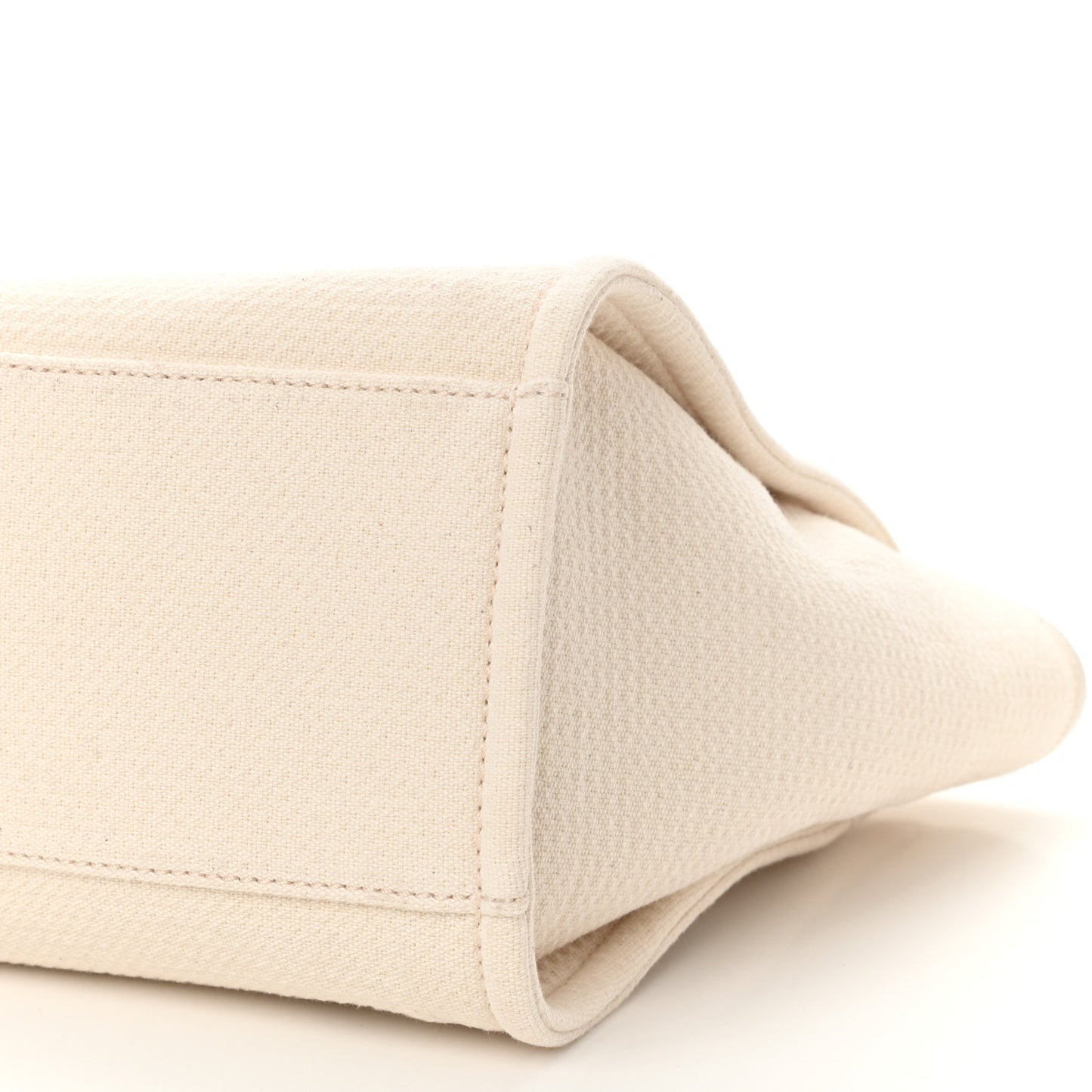 Mixed Fibers Small Deauville Tote White