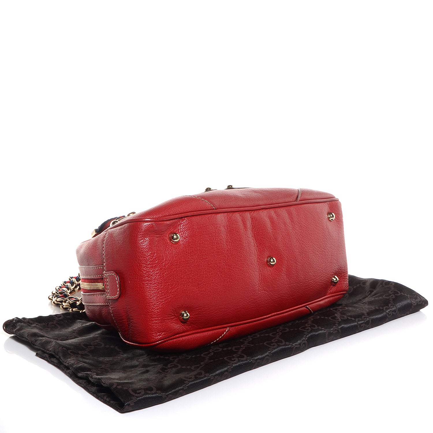 Gucci Leather Capri Small Bowler Red 4 of 8