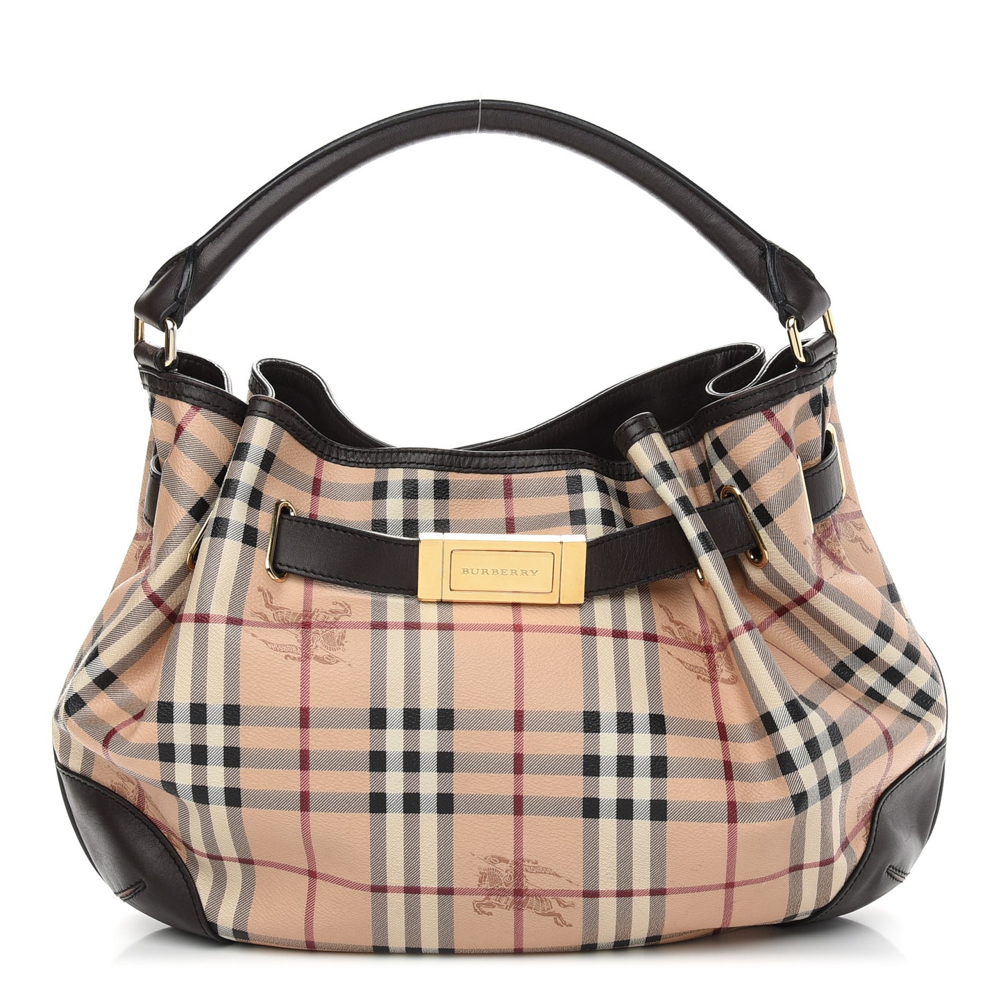 Haymarket Check Medium Willenmore Hobo Chocolate