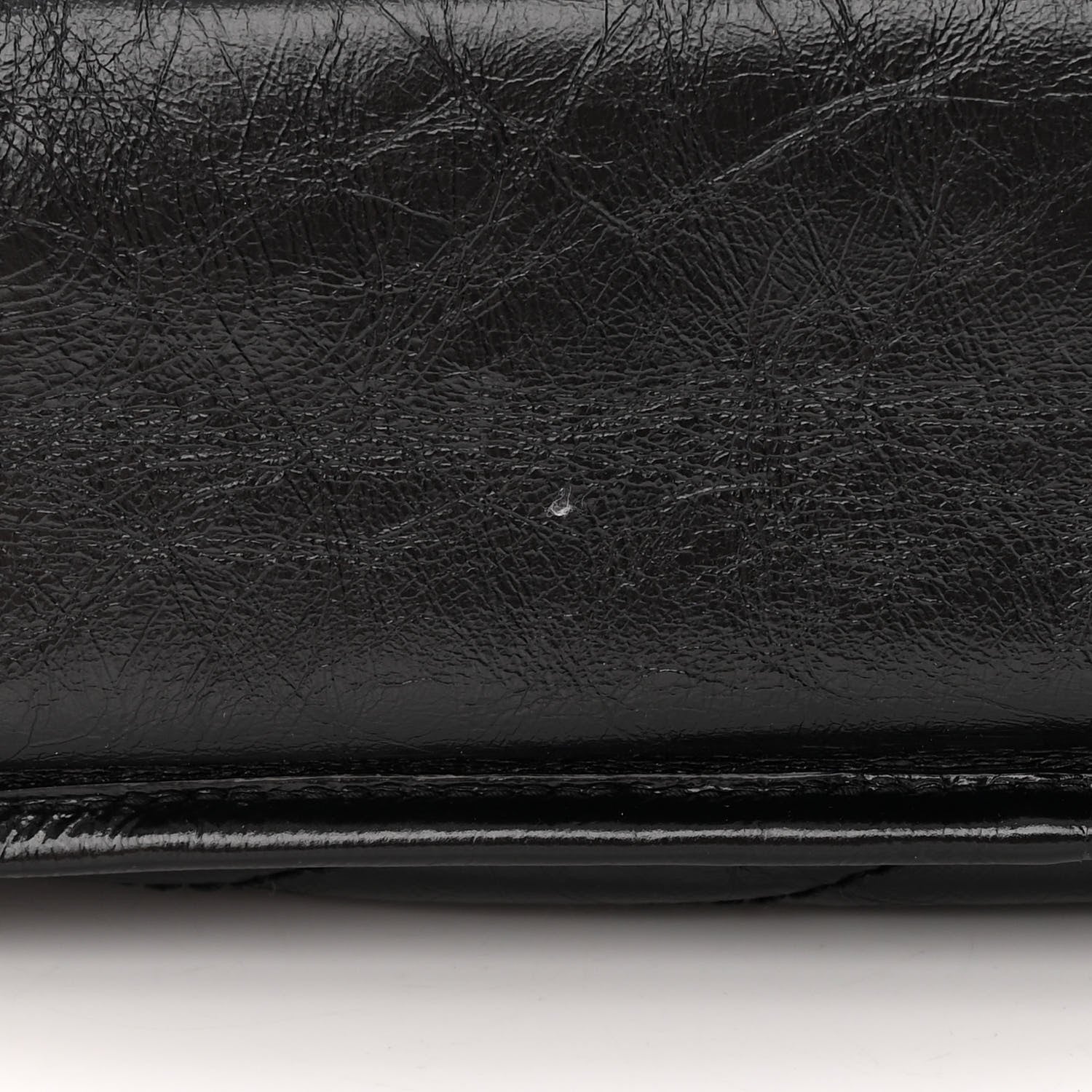Saint Laurent Crinkled Calfskin Matelasse Monogram Large Niki Chain Satchel Black 11 of 12