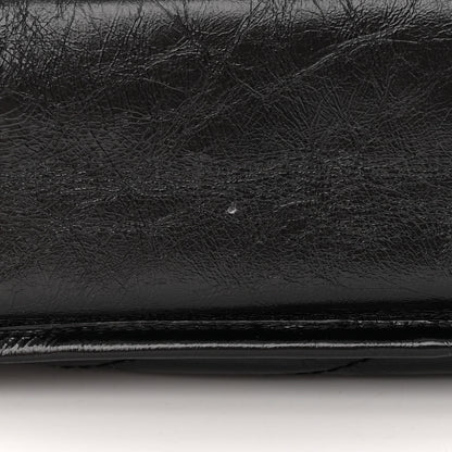 Saint Laurent Crinkled Calfskin Matelasse Monogram Large Niki Chain Satchel Black 11 of 12