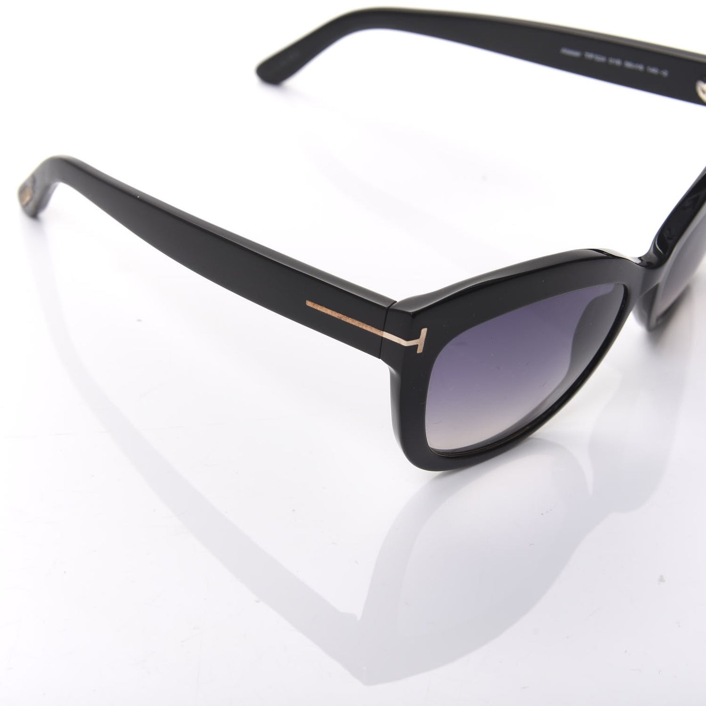 Acetate Alistair Cat Eye Sunglasses TF524 Black