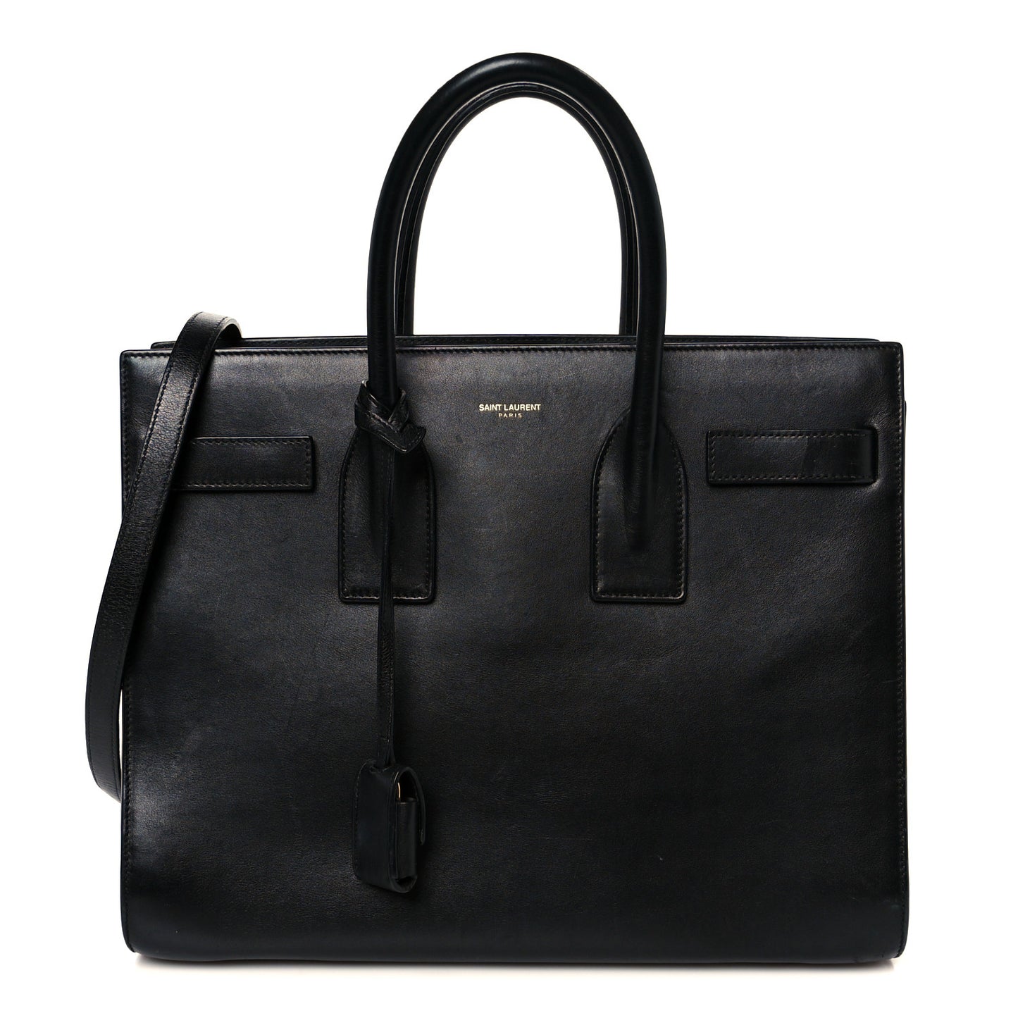 Smooth Calfskin Small Sac De Jour Black