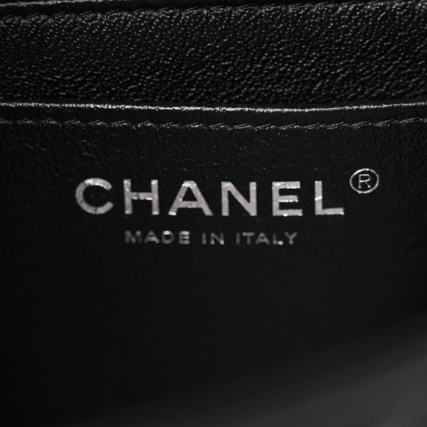 Lambskin Quilted Mini Rectangular Flap Black