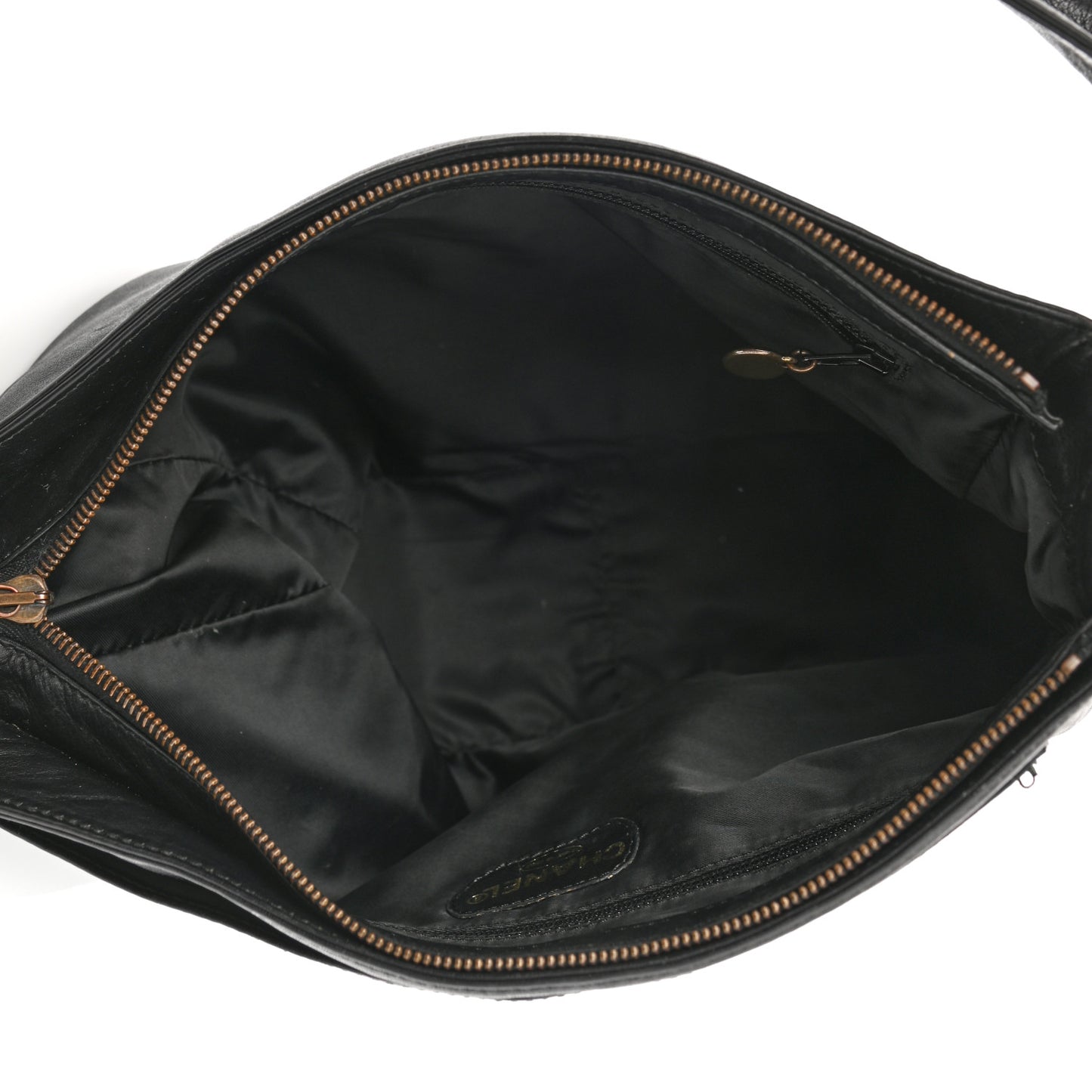 Lambskin CC Tassel Shoulder Bag Black