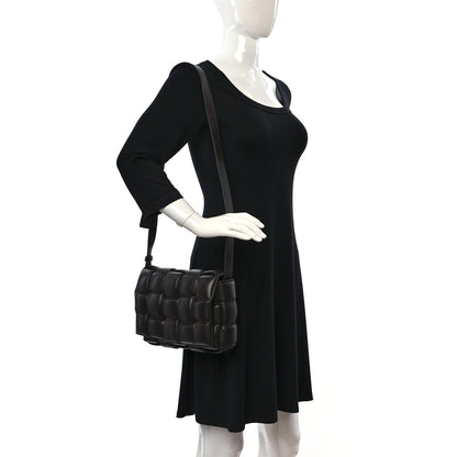 Bottega Veneta Nappa Maxi Intreccio Padded Cassette Crossbody Bag Fondente 2 of 9