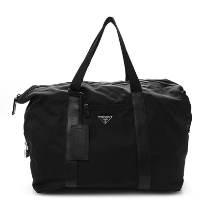 Prada Tessuto Nylon Saffiano Carry On Travel Bag Black 1 of 13