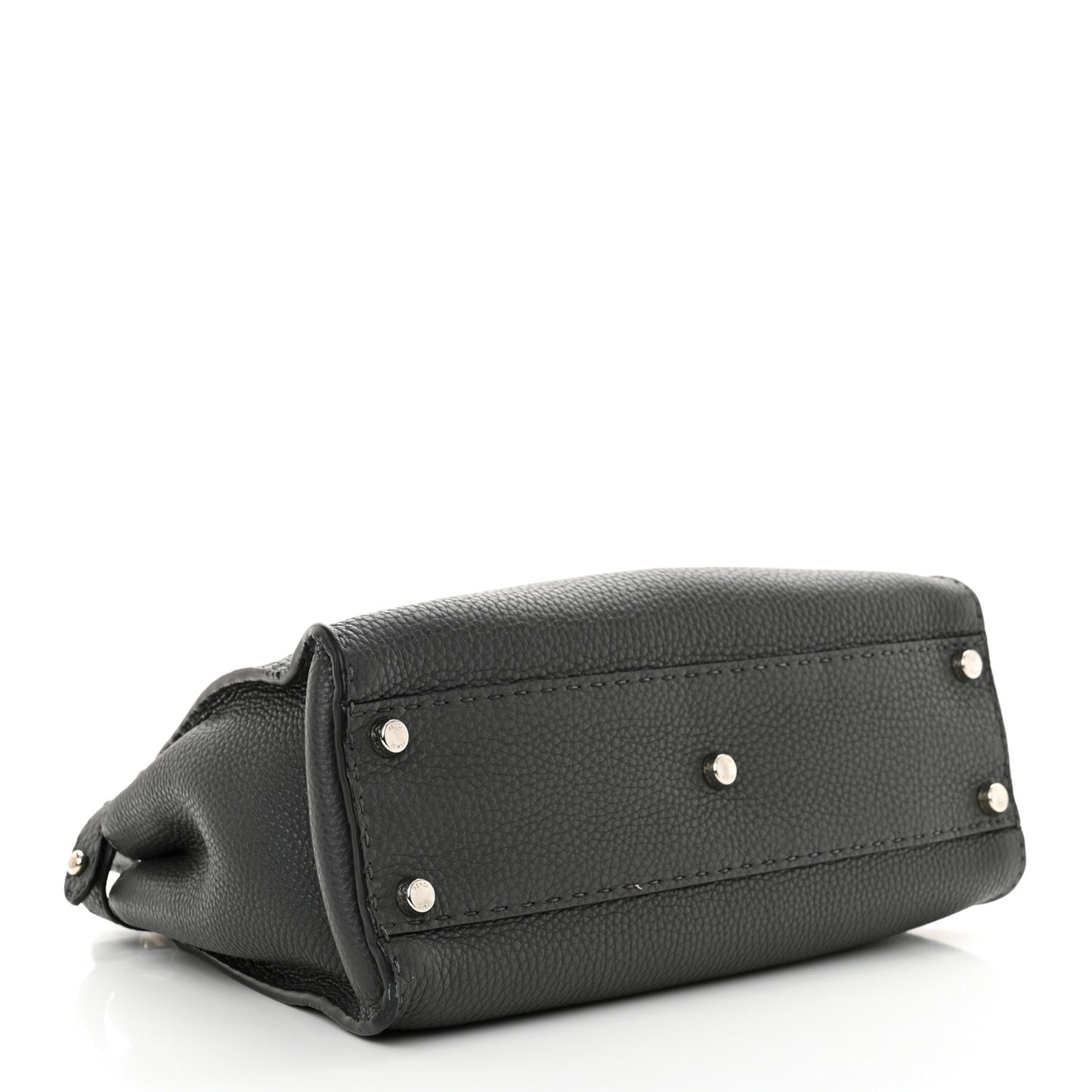 Cuoio Romano Selleria Bi-Color Medium Peekaboo Iconic Satchel Asfalto Latte