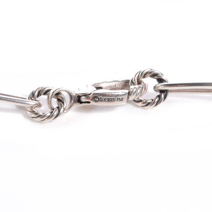David Yurman Sterling Silver 18k Gold Mobile Link Necklace 3 of 7