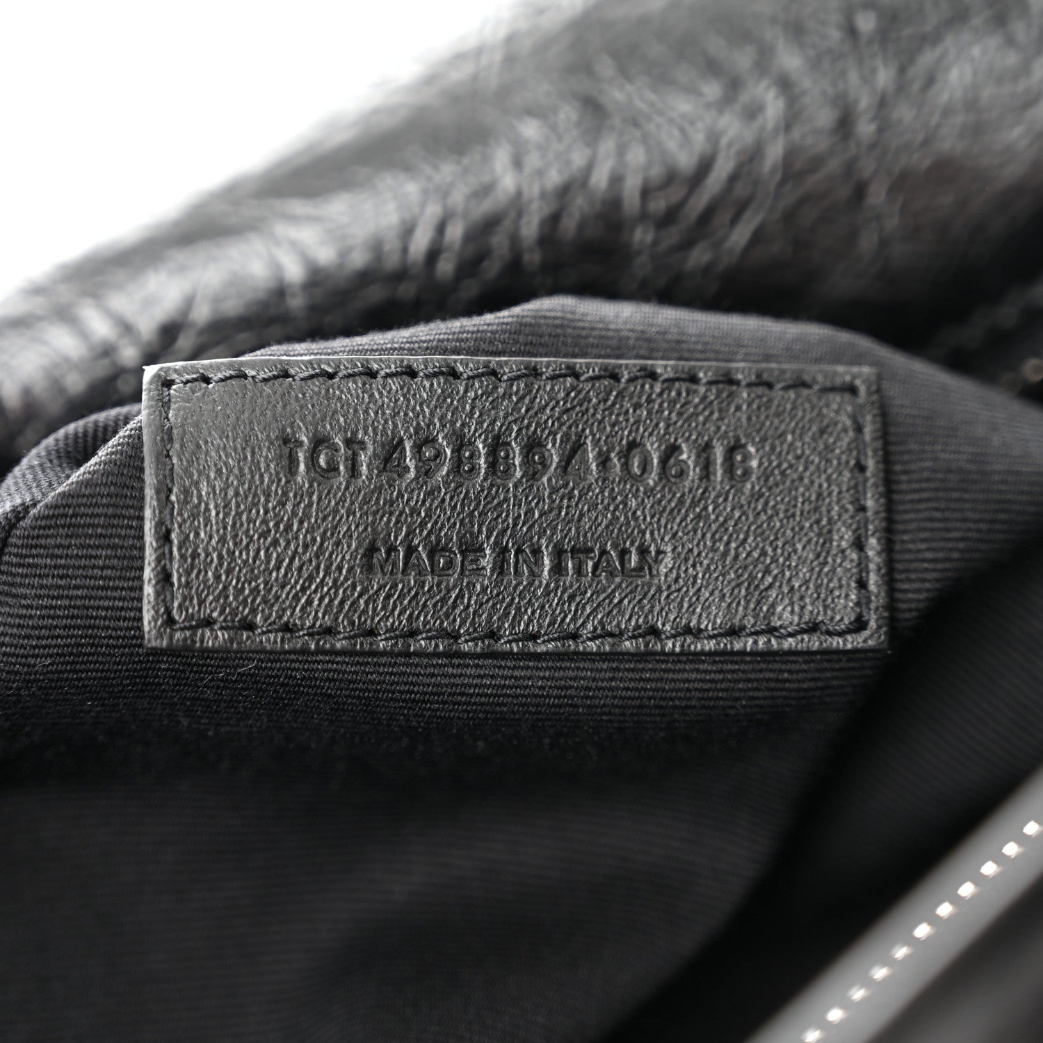 Saint Laurent Crinkled Calfskin Matelasse Monogram Medium Niki Chain Satchel Black 7 of 10